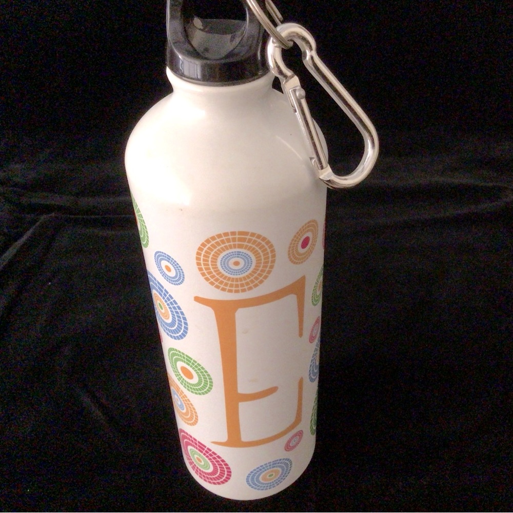 Initial E Aluminum Water Bottle New